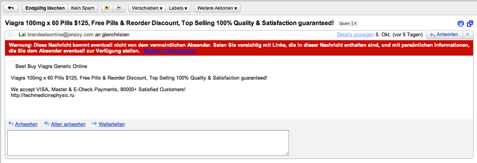 e-mail spam