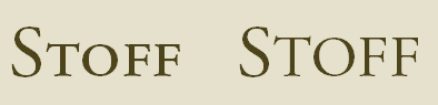 Typografie: Text mit echten Kapitälchen (links) und falschen (rechts)