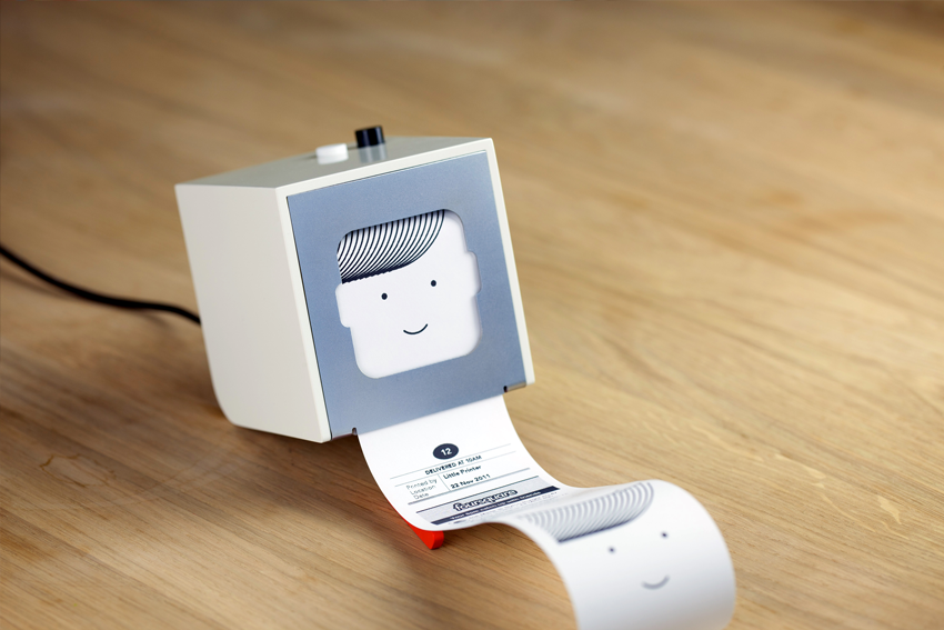 Der Minidrucker Little Printer ruft zu druckende Informationen aus dem Internet ab.