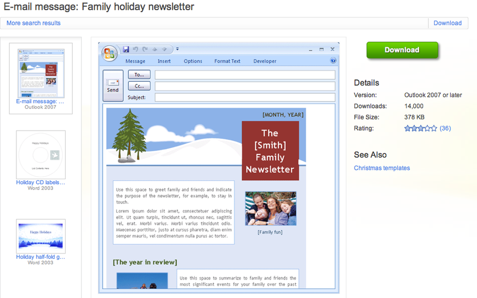 newsletter-templates outlook