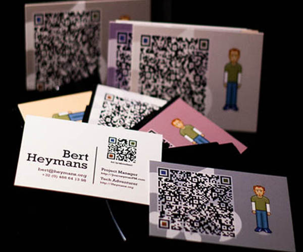 qr-code visitenkarten Bert-Heymans_Pixel Curse