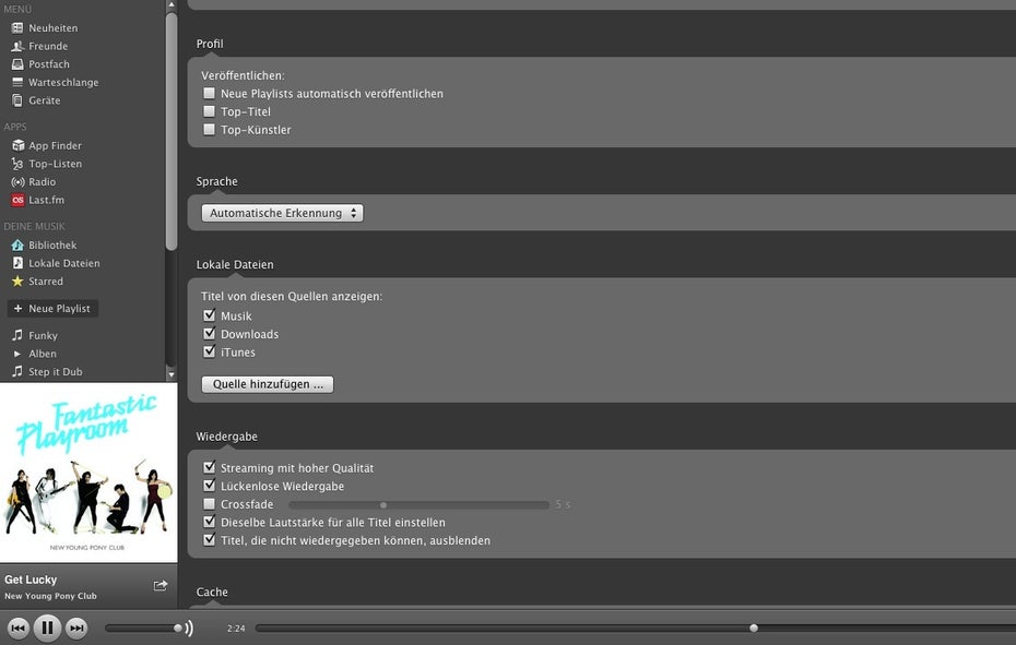 spotify tipps einstellungen