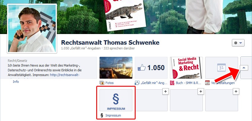 Impressum auf Facebook - Impressums-App Impressum auf Facebook - Impressums-App