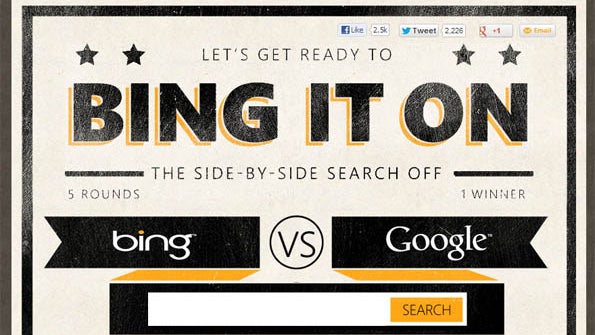 Mach den Test: Bing vs. Google – Wer gewinnt im Direktvergleich? Mach den Test: Bing vs. Google – Wer gewinnt im Direktvergleich?