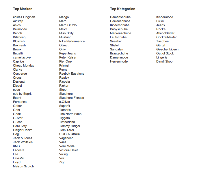 zalando footer