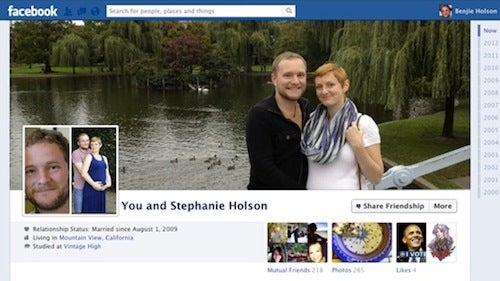 Facebook Partner-Chronik: Paare und Freunde erhalten automatisch gemeinsame Seite