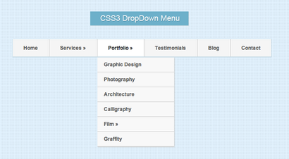 OurTuts DropDown-Menü mit HTML5 und CSS3 (inkl. Tutorial)