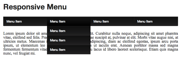 Responsive CSS3 Dropdown-Menü Tutorial