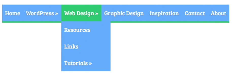 CSS3 Dropdown Menu