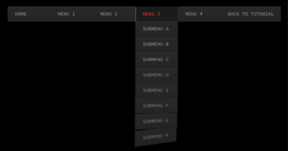 CSS3 Dropdown Menu