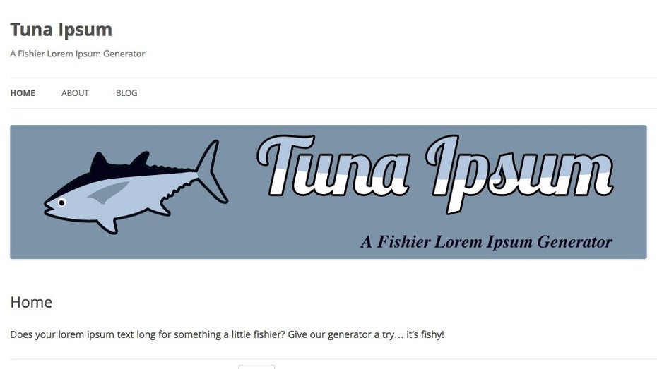 Lorem Ipsum Alternativen Tuna Ipsum