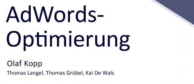 Olaf Kopp widmet sich in seinem E-Book der Optimierung von AdWords-Anzeigen. (Screenshot: sem-deutschland.de)