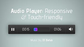 Responsive Design: Touchfreundlicher Audio-Player für jQuery