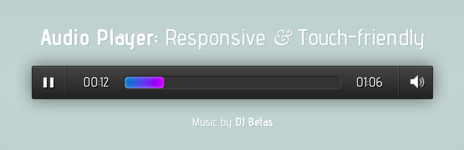 Responsive Audio Player