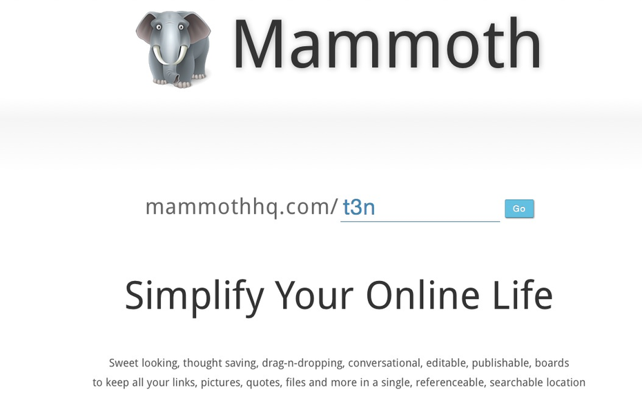 bookmarking-dienste mammothhq
