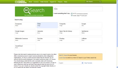 Creative Commons: Wer Bilder oder andere Werke sucht, die unter bestimmten CC-Lizenzen stehen, ist hier genau richtig. (Screenshot: Creative Commons)