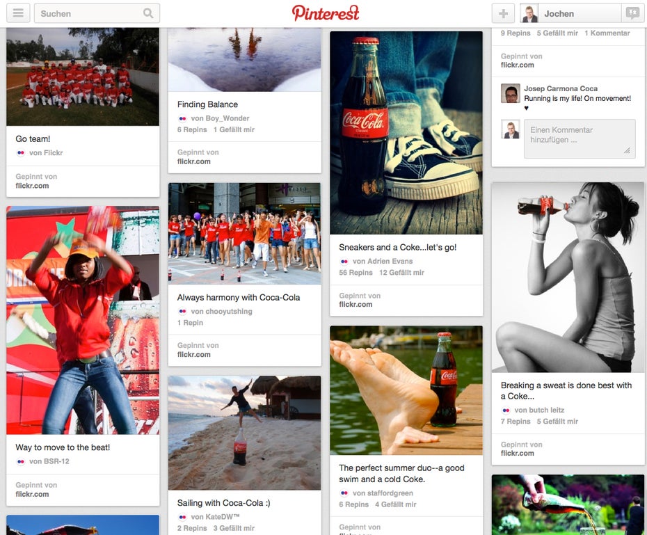 (Screen: Pinterest/Coca Cola)