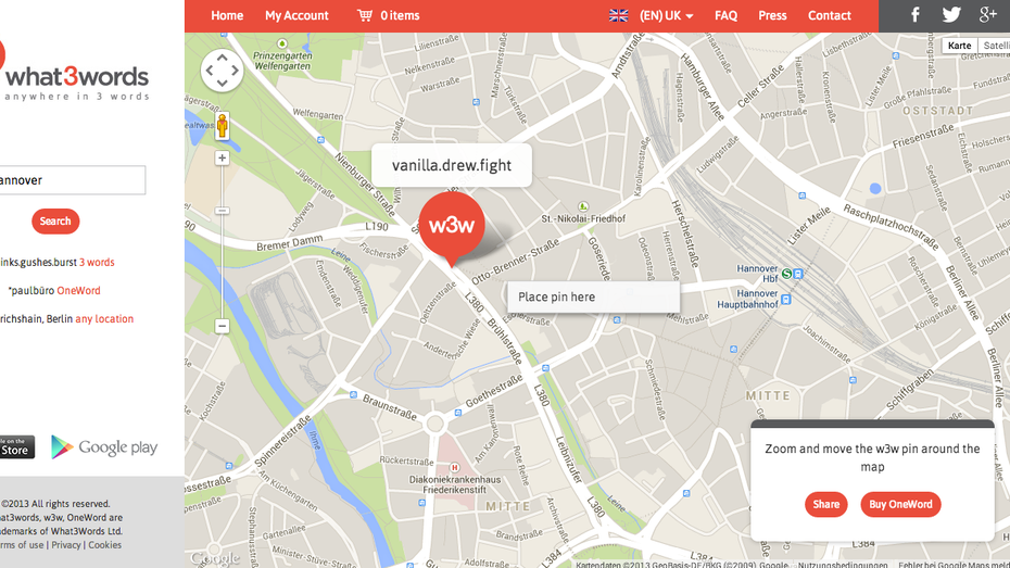 What3Words: Geniales Location-Based Network nutzt Wörter statt Postleitzahlen