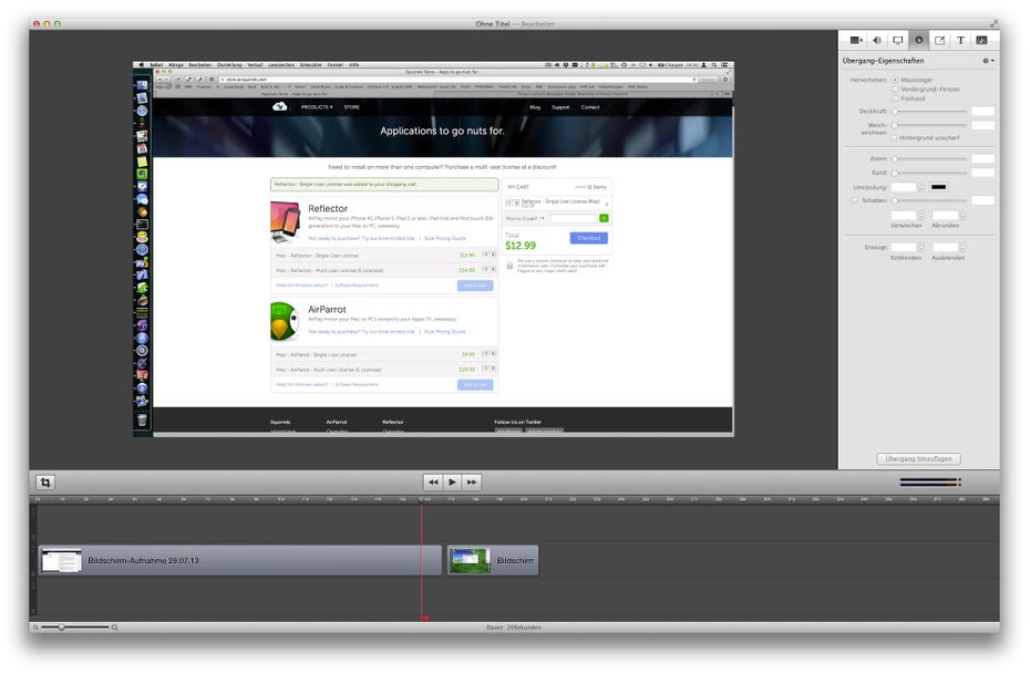Screenflow gehört zu den praktischen Entwickler-Tools für Apple-Entwickler.