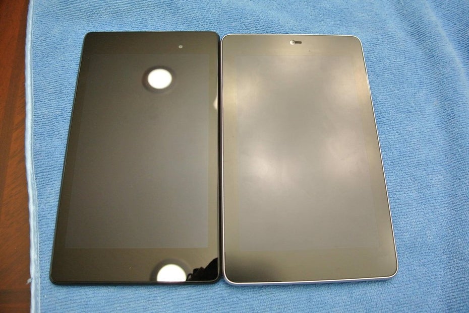 Neu gegen alt: Links ist das neue Nexus 7, rechts das alte Modell aus 2012. (Bildquelle: reddit)