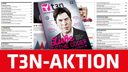 t3n Nr. 32: Jetzt 100 Seiten gratis lesen! t3n Nr. 32: Jetzt 100 Seiten gratis lesen!
