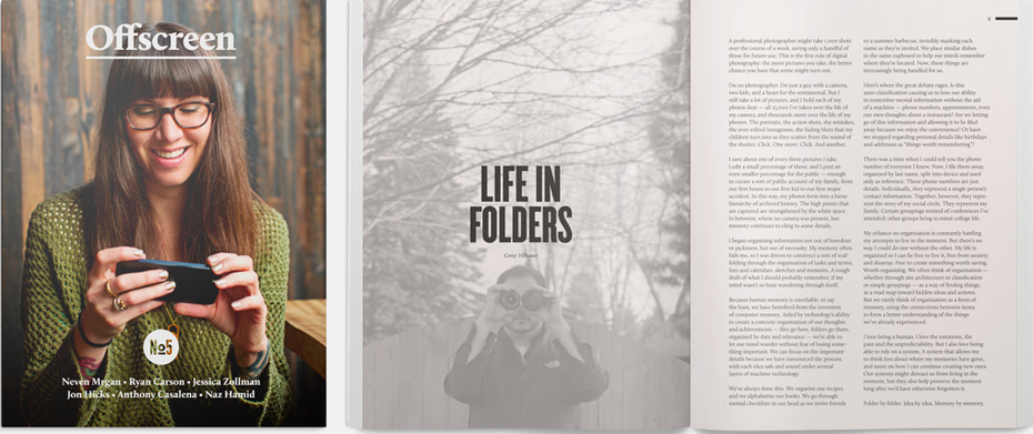 Offscreen ist ein Print-Magazin, dass erfolgreiche Webdesigner und Pixrlschubser vorstellt.