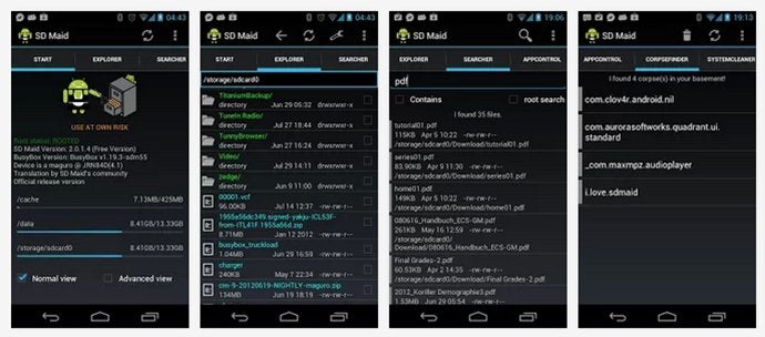 SD MaiD hilft dabei, unnötige Daten aufzuspüren und zu entfernen. (Screenshots: Google Play)