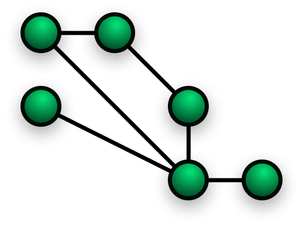 Schematisches Beispiel für die Topologie von Mesh-Netzwerken. (Bild: Wikipedia)