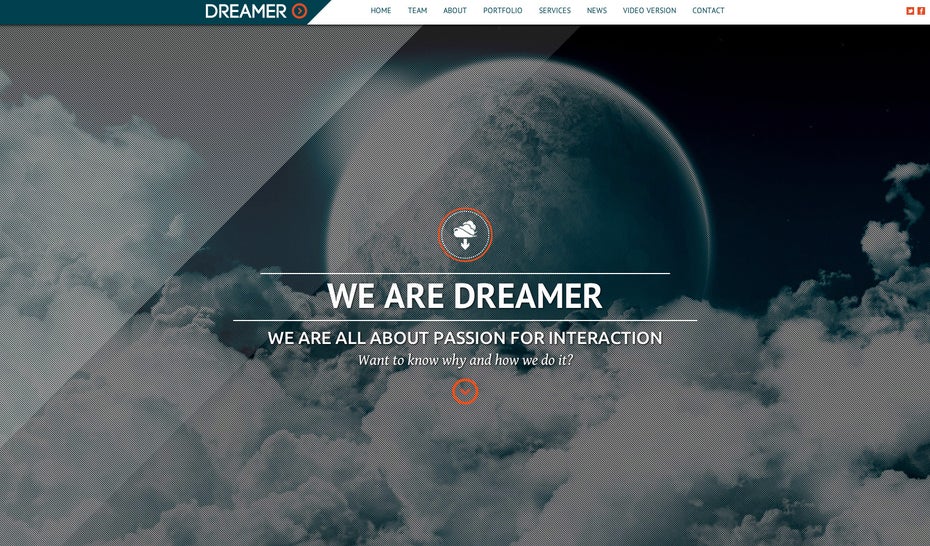 Parallax Theme: Dreamer