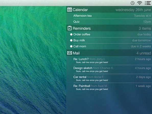 Notification-Center im iOS-7-Look. (Bild: Gustav Kjellin)