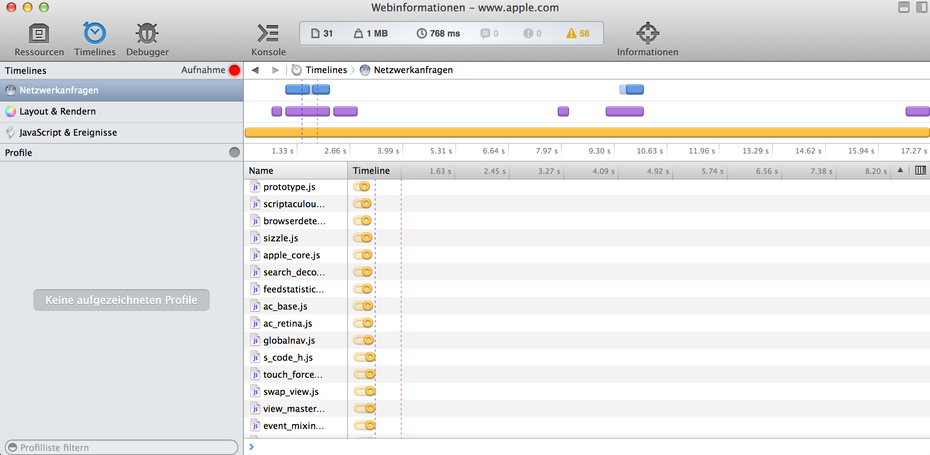 Safari Developer Tools