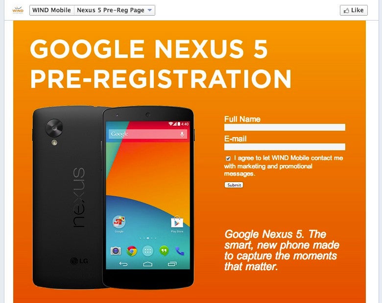 Nexus 5: Bald dürfte es soweit sein. (Screenshot: mobilesyrup)