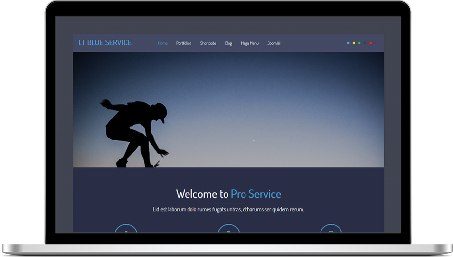 LT Blue Service Joomla Template