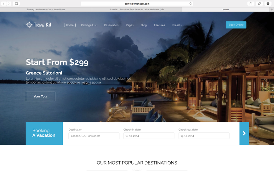 Travel Kit Joomla Template