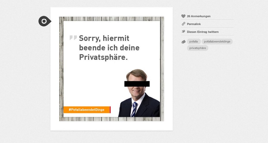 Tumblr-Blog #6 – Pofalla beendet Dinge