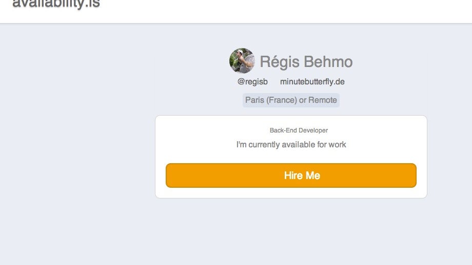 Programmierer oder Designer ab sofort gesucht? Availability.is ist die Lösung