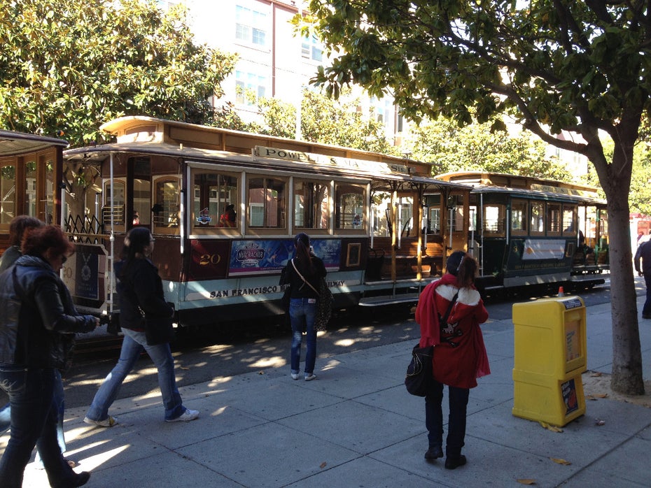 Eines der berühmten Cable-Cars in San Francisco. (Bild: J.G.Weber)