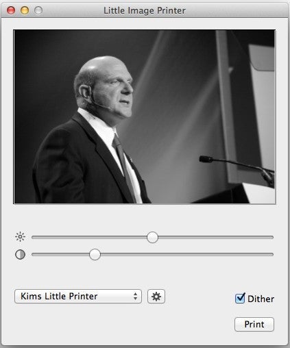Little Image Printer für OS X. (Screenshot: Little Image Printer)