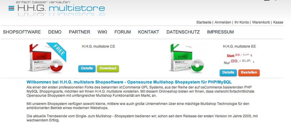 (Screenshot: H.H.G Multistore)