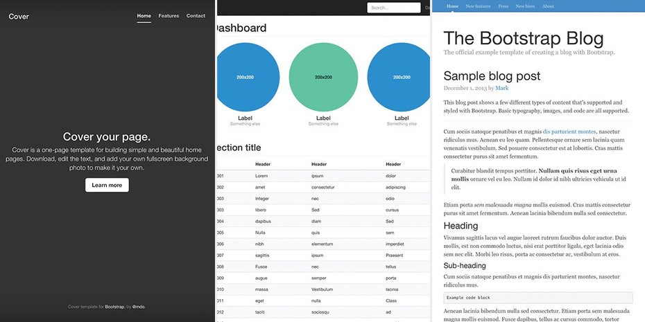 Bootstrap 3.1: Die neue Version des Front-End-Frameworks ist da. (Screenshot: Bootstrap)