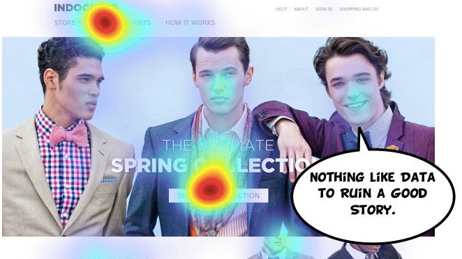 Simuliertes Eye-Tracking für Webworker (Screenshot: eyequant.de) EyeQuant: Sekundenschnelles Eye-Tracking für eure Webprojekte