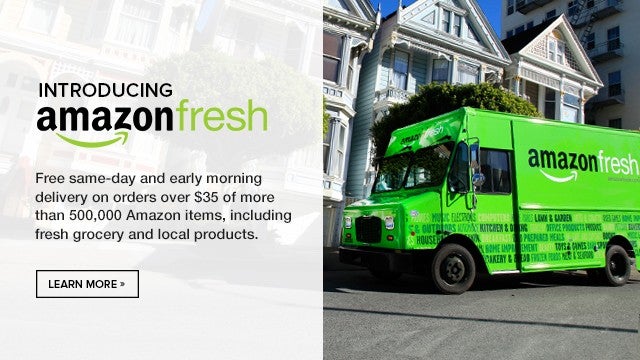 Amazon Fresh: Ab September 2014 könnte der Versandriese auch in Deutschland frische Lebensmittel ausliefern. (Bild: Amazon)