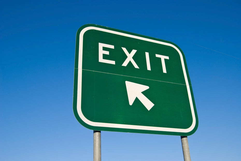 Exit sign