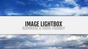Image Lightbox. Schick, schlank, responsive