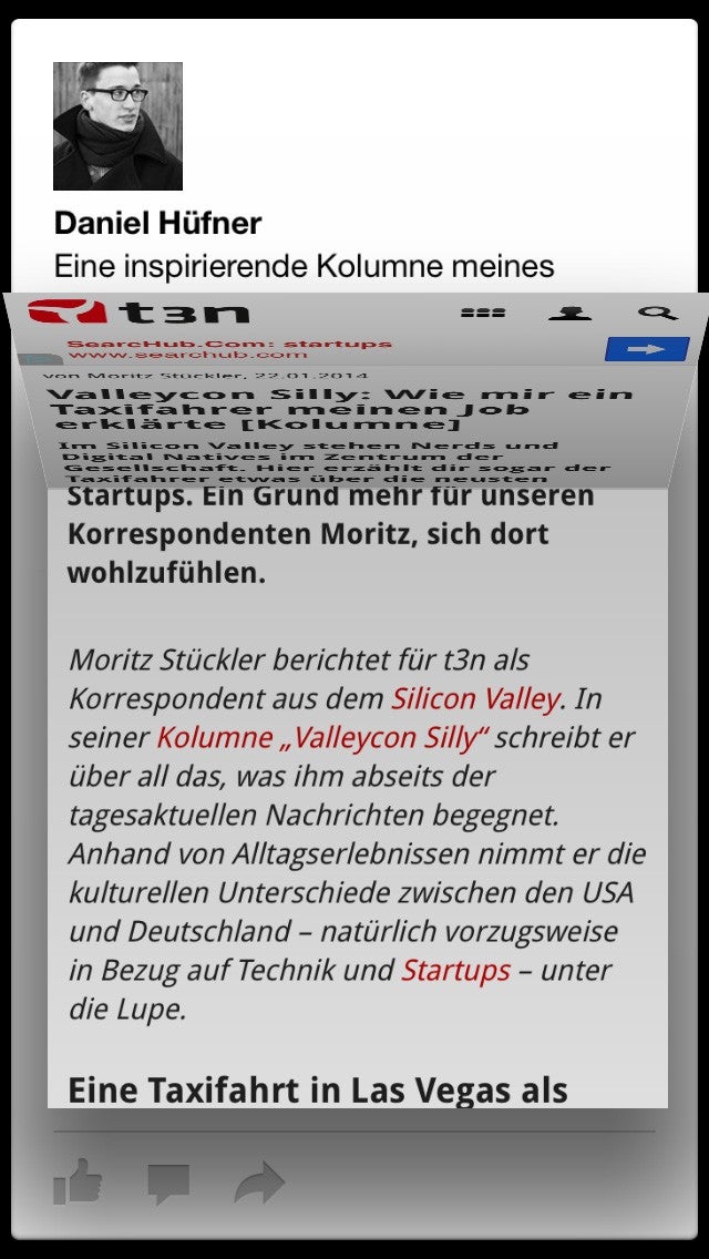 „Paper“ weiß durch minimales Branding und dezente Animationen zu gefallen. (Screenshot: t3n)