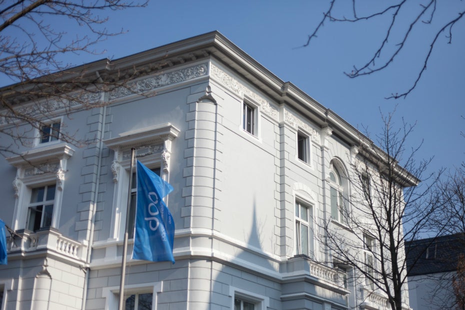 Das Doo-Hauptquartier in der Argelanderstraße in Bonn: Hier tüftelte das Startup zweieinhalb Jahre lang an der Vision des papierlosen Büros. (Foto: Doo)