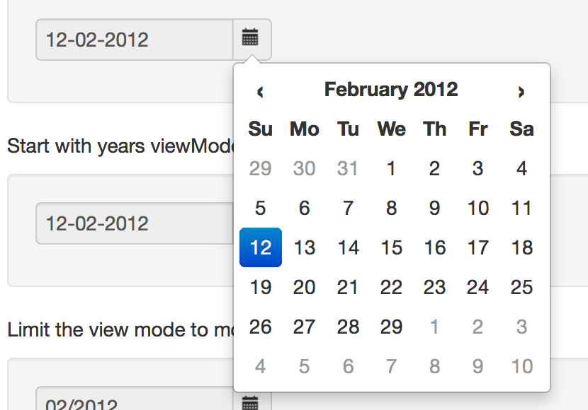 Bootstrap Datepicker