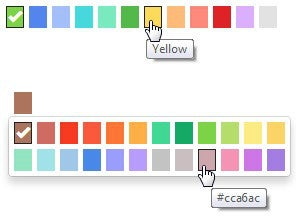 Diese Bootstrap-Erweiterung integriert einen einfachen Color-Picker. (Screenshot: Color-Picker)