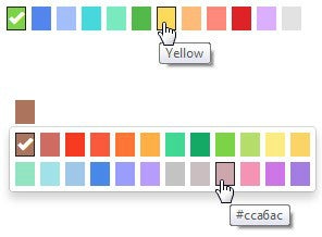 Diese Bootstrap-Erweiterung integriert einen einfachen Color-Picker. (Screenshot: Color-Picker)
