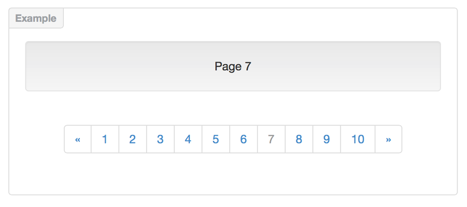 Bootstrap Pagination